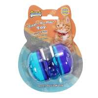 Fancy Cute Cat Toy Treat And Play Dispenser Roller With Ball Track Interactive Food Dispensing Playful Toy For Kitty